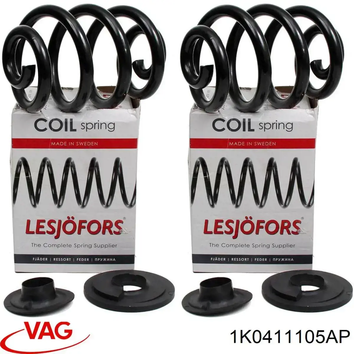 Do koszyka 1K0411105AP VAG Sprężyna przednia