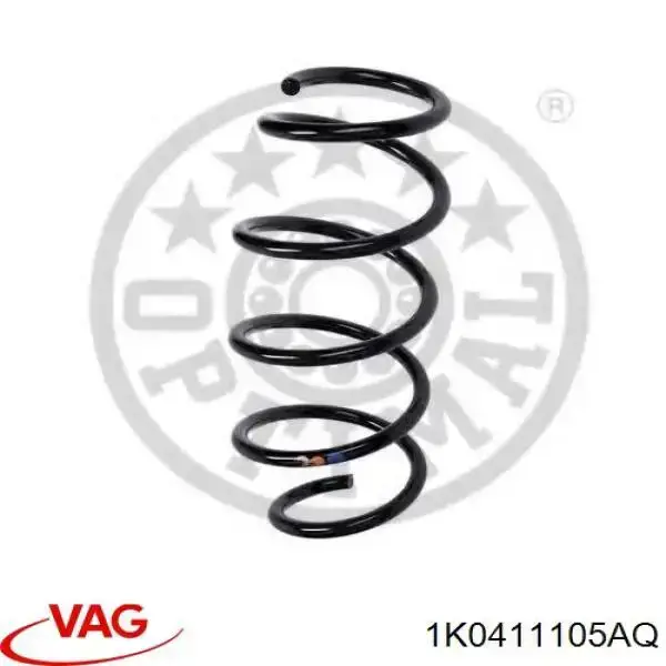 Sprężyna przednia VAG 1K0411105AQ cena, od 26,92 USD