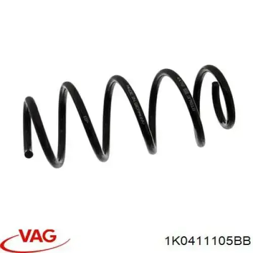 Sprężyna przednia VAG 1K0411105BB cena, od 45,57 USD