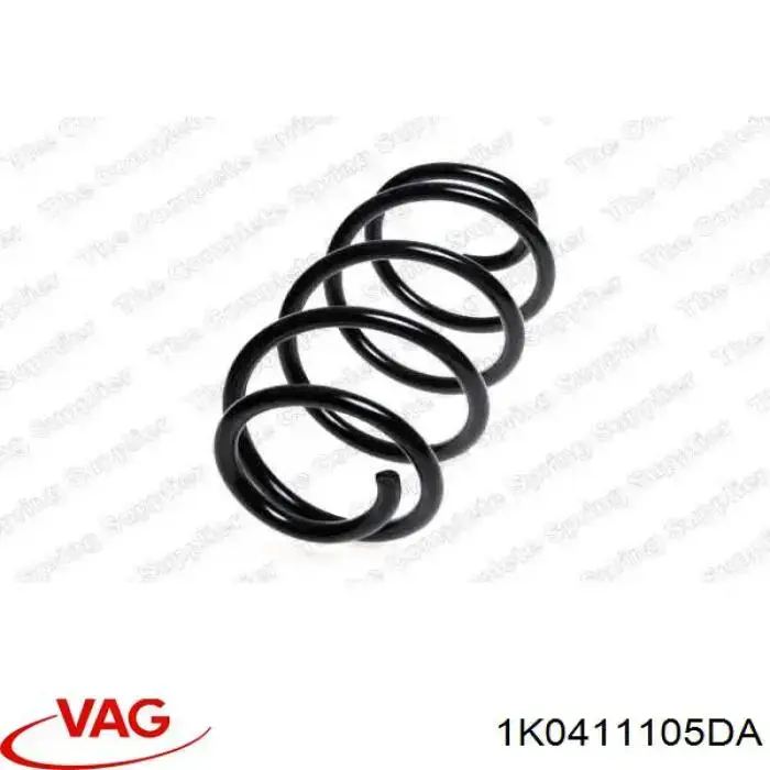Do koszyka 1K0411105DA VAG Sprężyna przednia