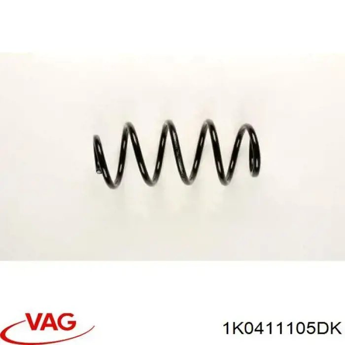 Do koszyka 1K0411105DK VAG Sprężyna przednia