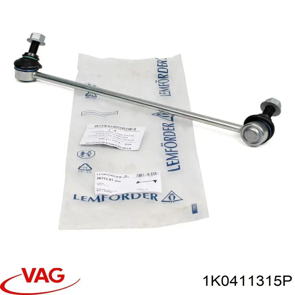 Łącznik stabilizatora przedniego VAG 1K0411315P cena, od 44,04 USD
