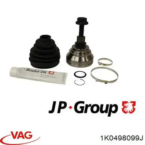 Przegub homokinetyczny przedni zewnętrzny 1K0498099J VAG