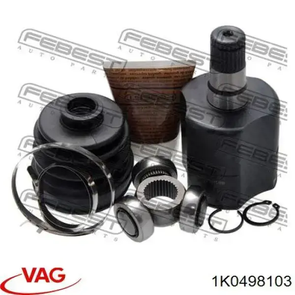 Przegub homokinetyczny wewnętrzny przedni lewy 1K0498103 VAG