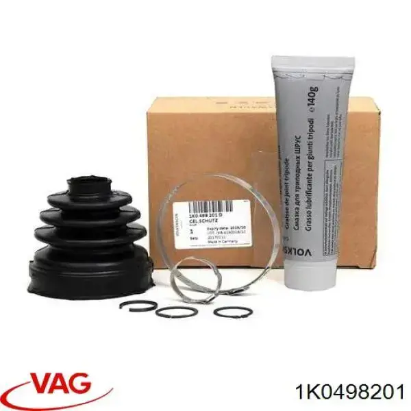 Osłona przegubu homokinetycznego półosi tylnej wewnętrzna VAG 1K0498201 cena, od 15,79 USD