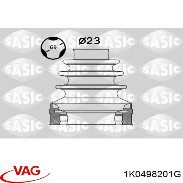 Do koszyka 1K0498201G VAG Osłona przegubu homokinetycznego półosi przedniej wewnętrzna