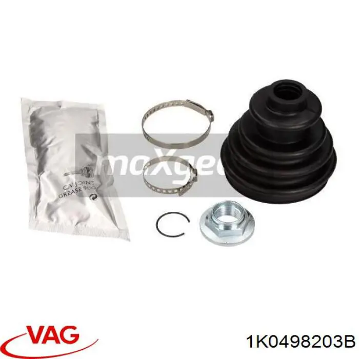 Osłona przegubu homokinetycznego półosi przedniej zewnętrzna 1K0498203B VAG