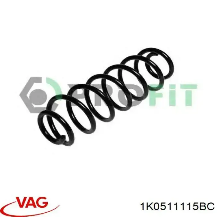 Sprężyna tylna VAG 1K0511115BC cena, od 22,42 USD