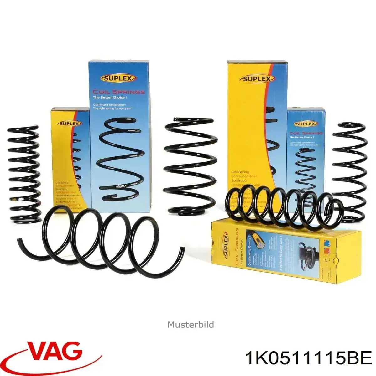 Sprężyna tylna VAG 1K0511115BE cena, od 24,97 USD
