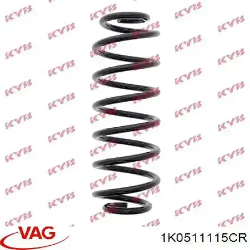 Sprężyna tylna VAG 1K0511115CR cena, od 7,55 USD
