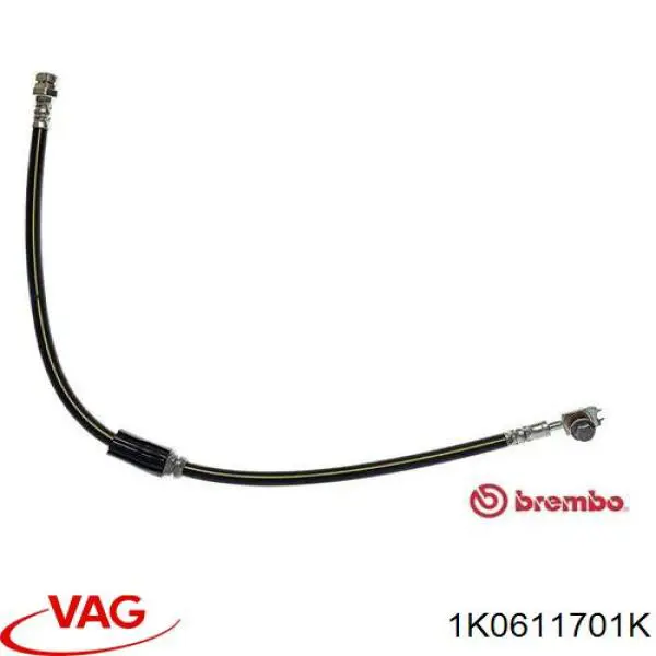 Przewód hamulcowy przedni VAG 1K0611701K cena, od 11,25 USD