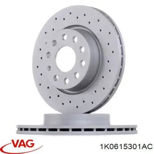 1K0615301AC VAG Tarcza hamulcowa przednia