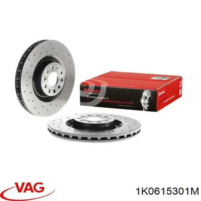 Do koszyka 1K0615301M VAG Tarcza hamulcowa przednia
