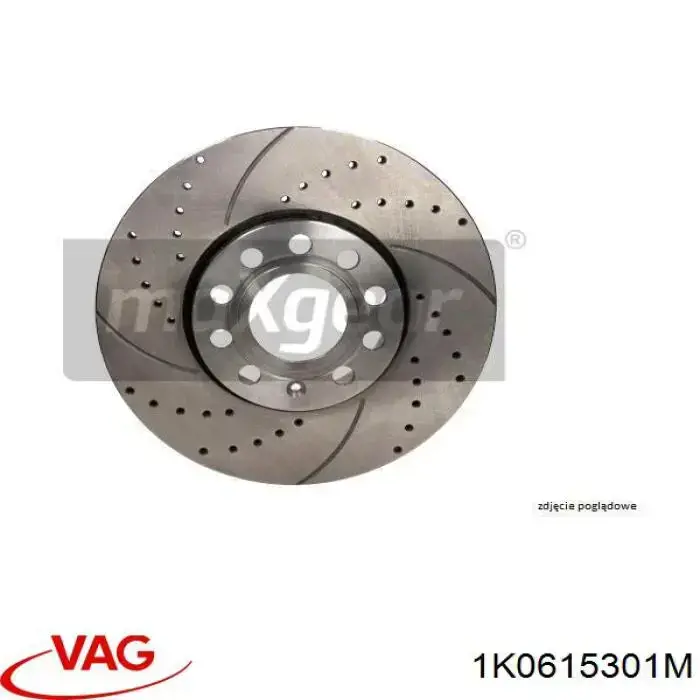Tarcza hamulcowa przednia 1K0615301M VAG