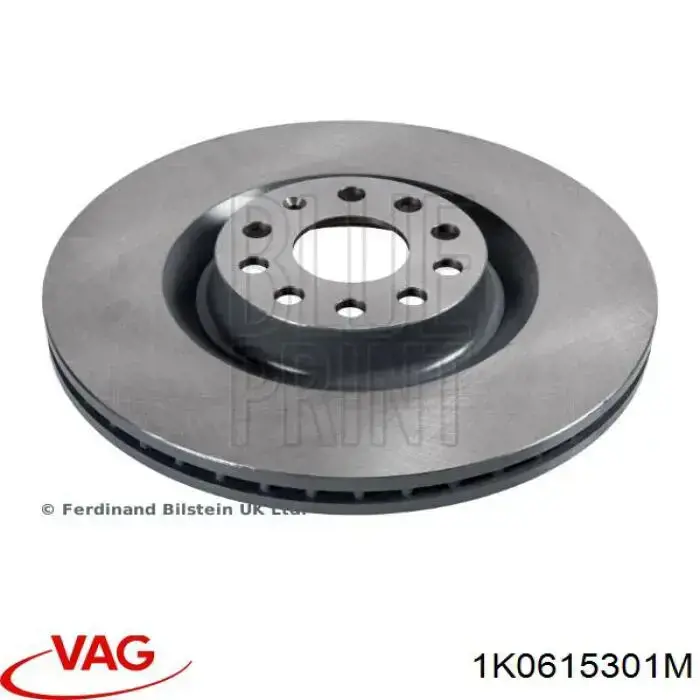 1K0615301M VAG Tarcza hamulcowa przednia