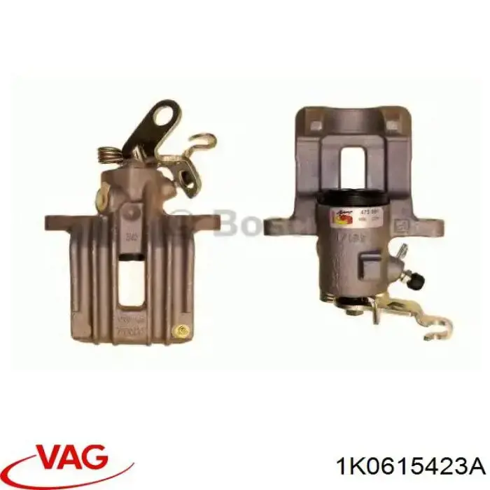 Zacisk hamulcowy tylny lewy VAG 1K0615423A cena, od 66,75 USD