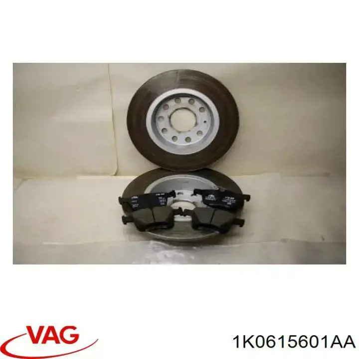 1K0615601AA VAG Tarcza hamulcowa tylna
