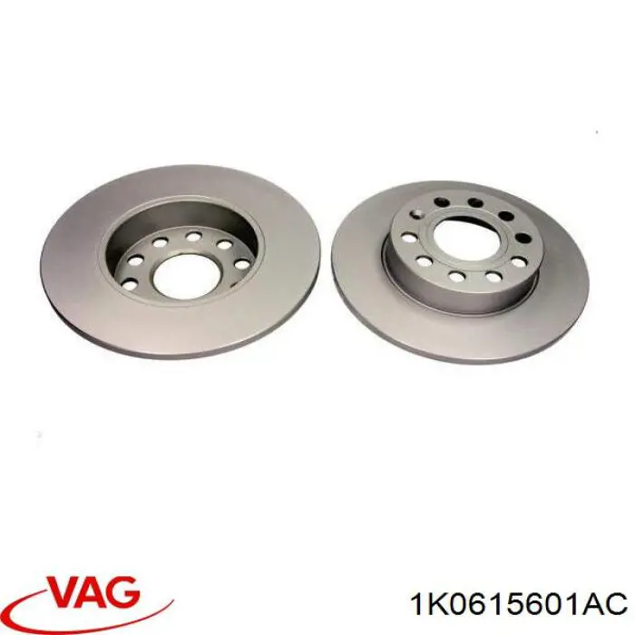 Do koszyka 1K0615601AC VAG Tarcza hamulcowa tylna