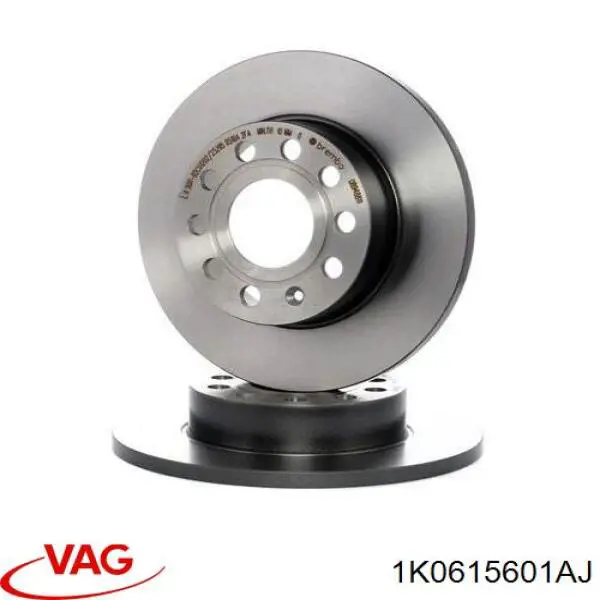 Tarcza hamulcowa tylna 1K0615601AJ VAG