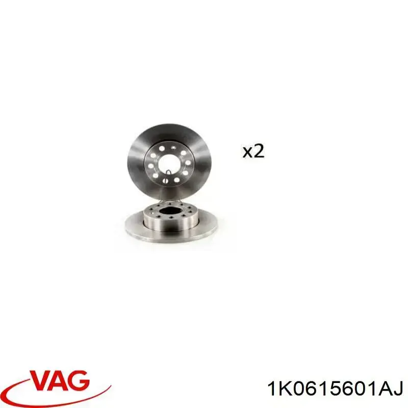 Tarcza hamulcowa tylna VAG 1K0615601AJ cena, od 48,87 USD