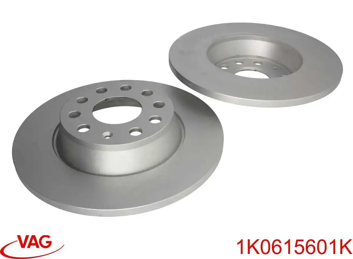 Do koszyka 1K0615601K VAG Tarcza hamulcowa tylna