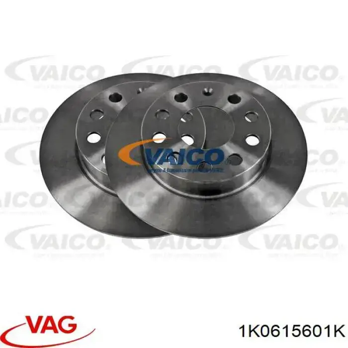 1K0615601K VAG Tarcza hamulcowa tylna