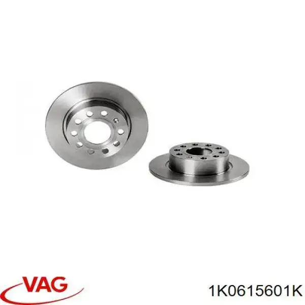 Tarcza hamulcowa tylna 1K0615601K VAG