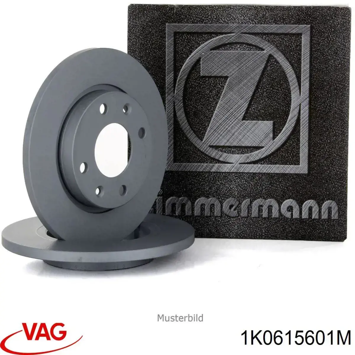 1K0615601M VAG Tarcza hamulcowa tylna