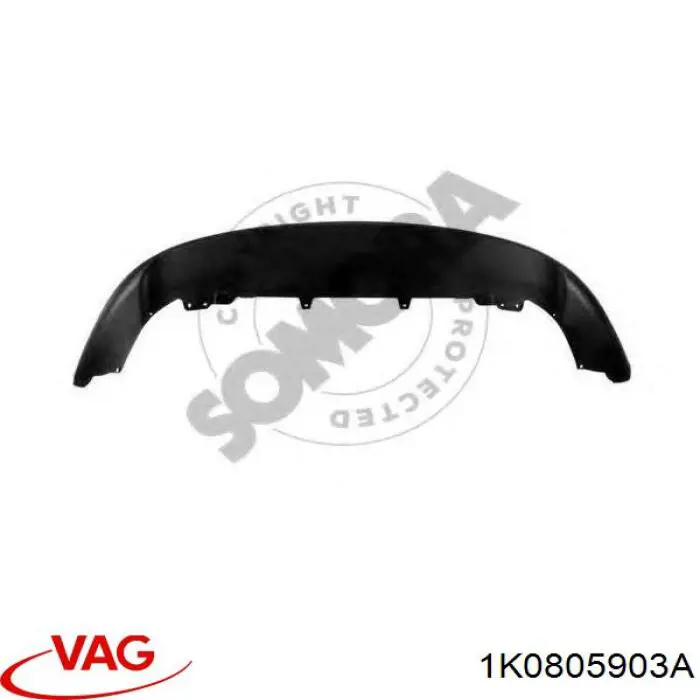 Spojler zderzaka przedniego VAG 1K0805903A cena, od 28,42 USD