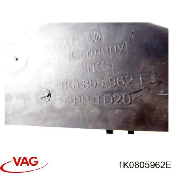  Wlot powietrza do filtra powietrza Volkswagen Passat 