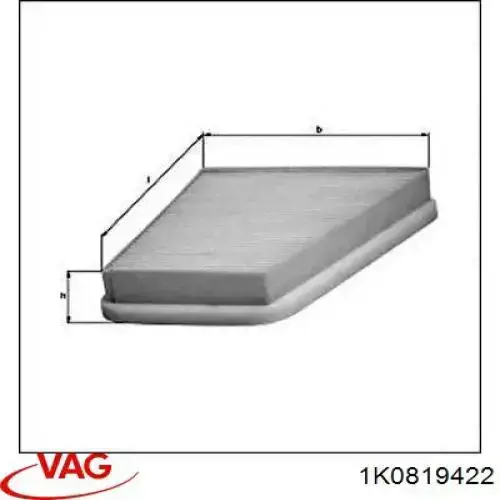 Filtr kabiny VAG 1K0819422