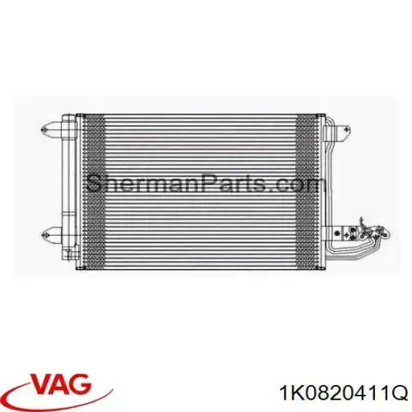 Chłodnica klimatyzacji VAG 1K0820411Q cena, od 62,99 USD
