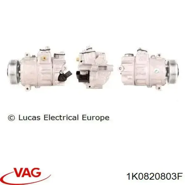 Sprężarka klimatyzacji VAG 1K0820803F cena, od 156,64 USD