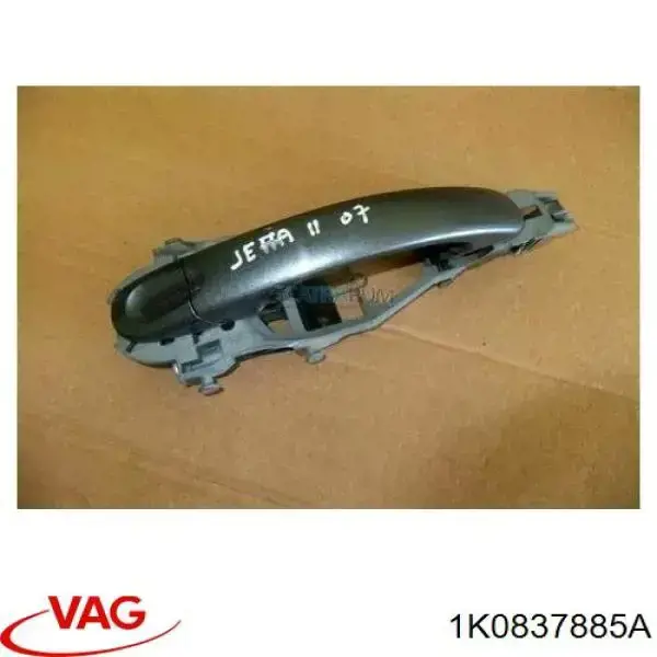 Pałąk zewnętrznej klamki drzwi przednich lewej VAG 1K0837885A cena, od 40,92 USD