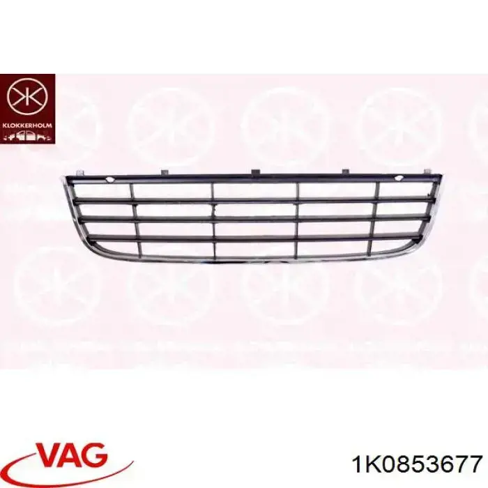 Kratka zderzaka przedniego środkowa VAG 1K0853677 cena, od 16,45 USD