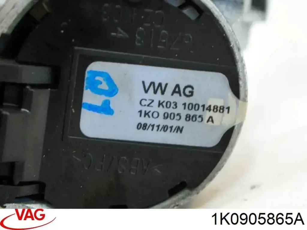 Kostka stacyjki zapłonowej VAG 1K0905865A cena, od 77,24 USD