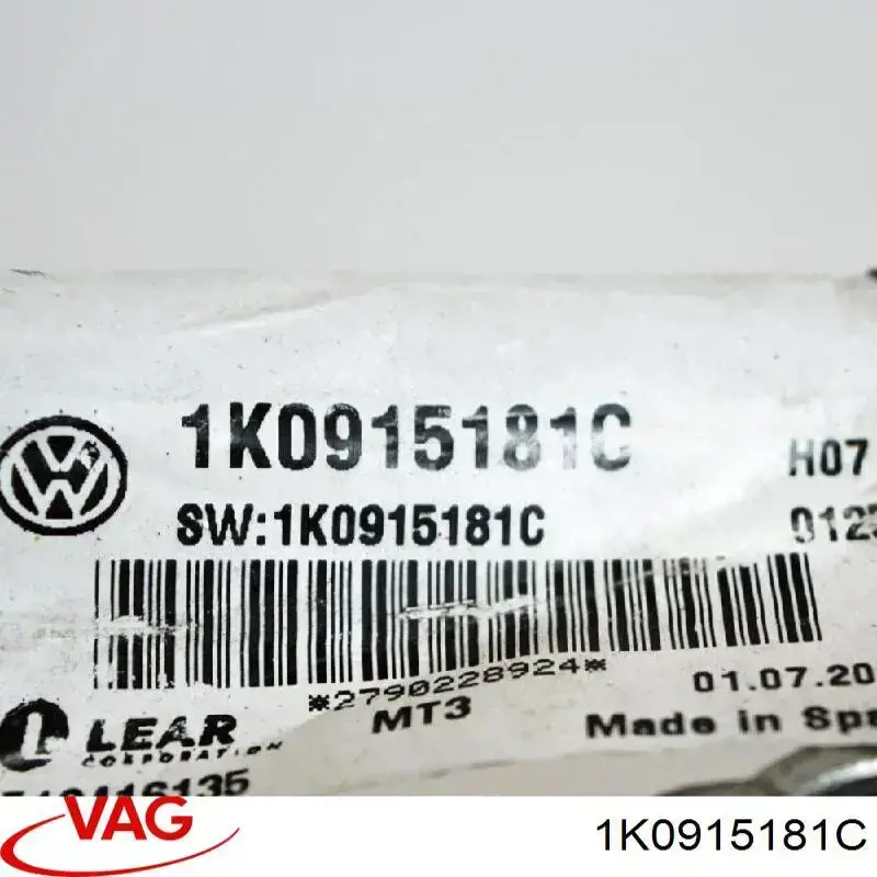 Przewód masowy akumulatora VAG 1K0915181C cena, od 47,67 USD
