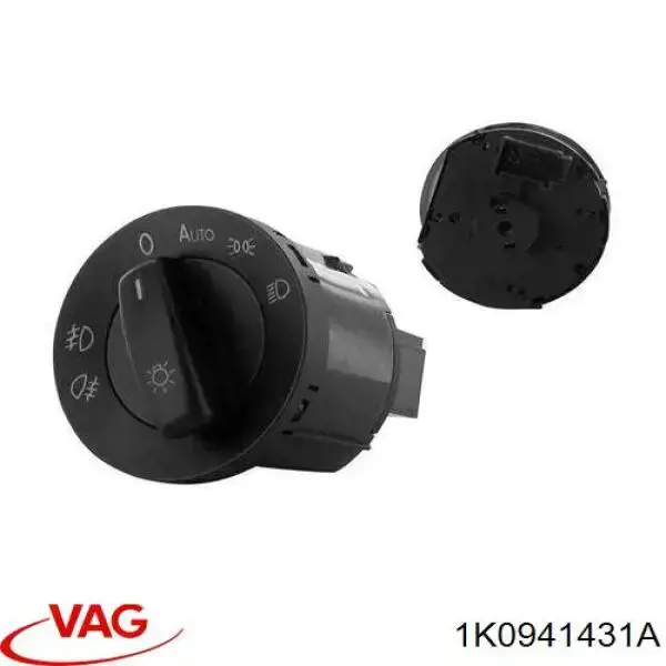 Przełącznik światła reflektorów na "torpedo" VAG 1K0941431A cena, od 26,39 USD