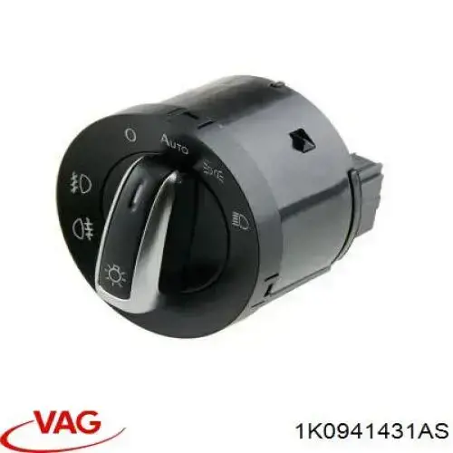 Przełącznik światła reflektorów na "torpedo" VAG 1K0941431AS cena, od 24,67 USD