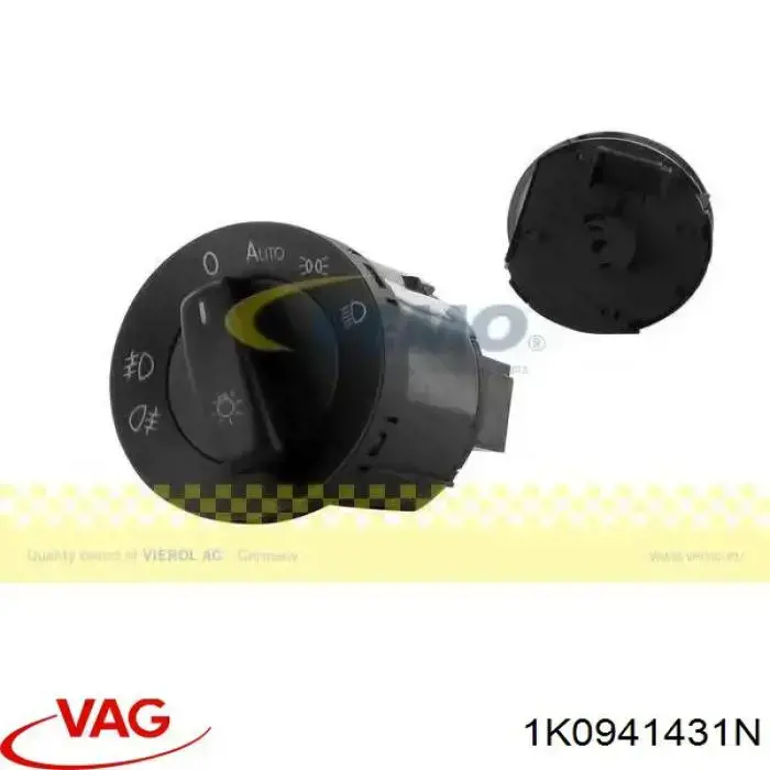 Przełącznik światła reflektorów na "torpedo" VAG 1K0941431N cena, od 28,16 USD