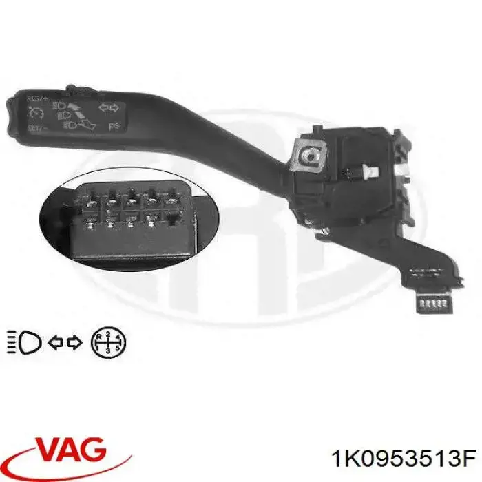 Przełącznik zespolony lewy VAG 1K0953513F cena, od 40,86 USD
