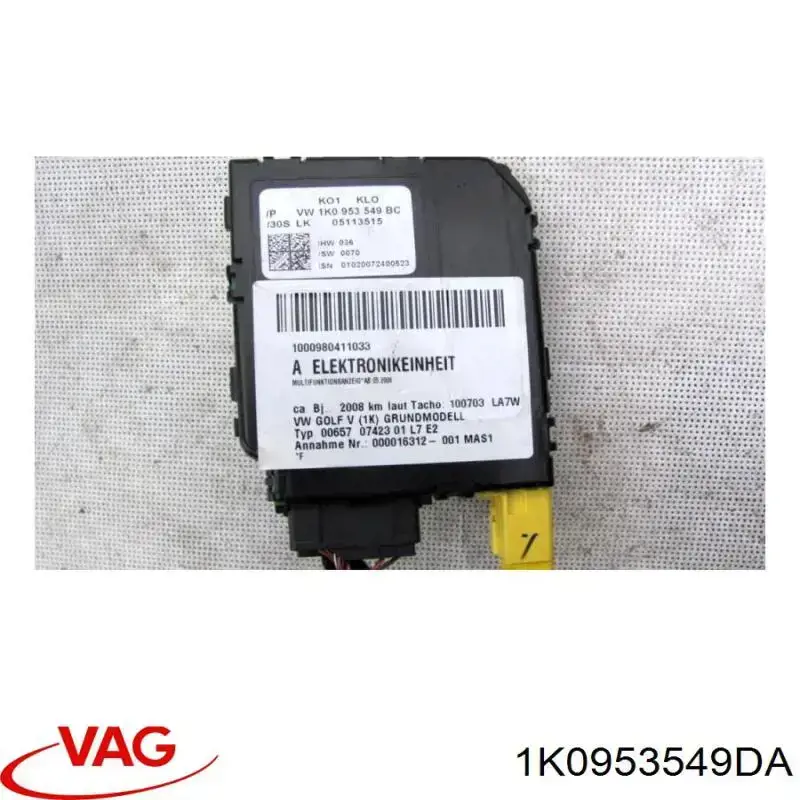 Sterownik przełączników zespolonych VAG 1K0953549DA cena, od 59,59 USD