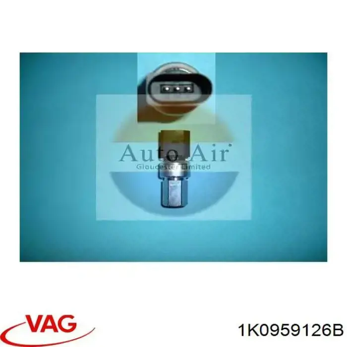 Czujnik ciśnienia bezwzględnego klimatyzacji VAG 1K0959126B cena, od 54,90 USD