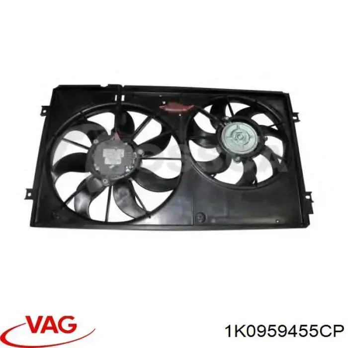 Wentylator elektryczny układu chłodzenia, kompletny (silnik+wirnik) lewy VAG 1K0959455CP cena, od 55,53 USD