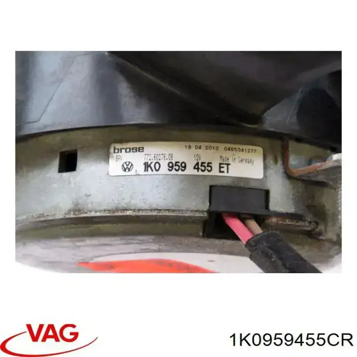 Wentylator elektryczny układu chłodzenia, kompletny (silnik+wirnik) prawy VAG 1K0959455CR cena, od 49,43 USD