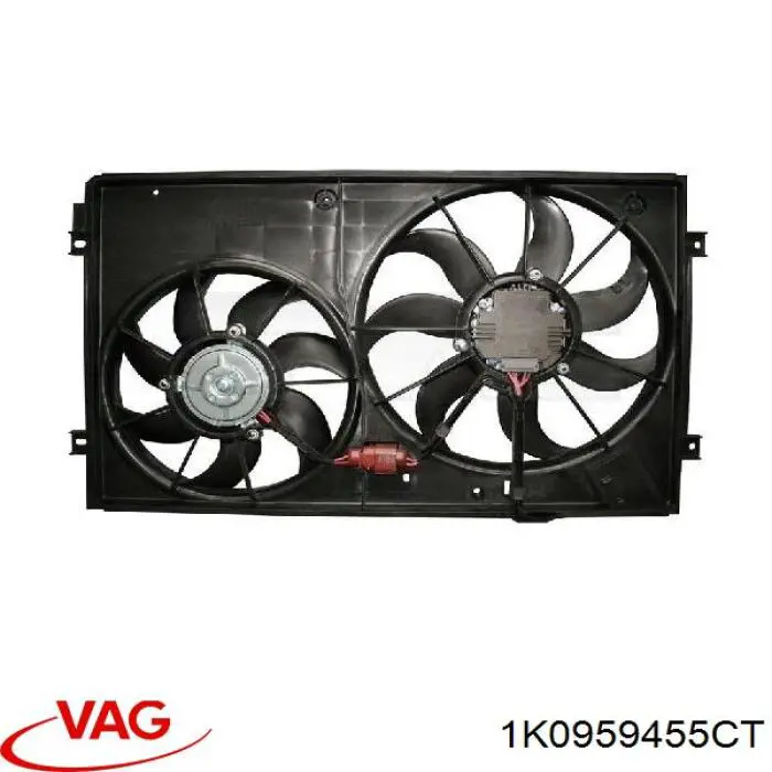 Wentylator elektryczny układu chłodzenia, kompletny (silnik+wirnik) prawy VAG 1K0959455CT cena, od 62,61 USD