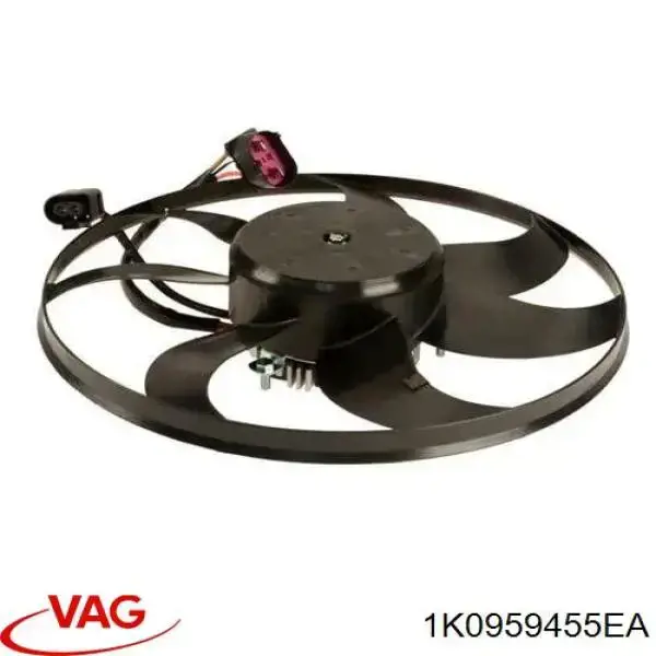 Wentylator elektryczny układu chłodzenia, kompletny (silnik+wirnik) lewy VAG 1K0959455EA cena, od 110,71 USD