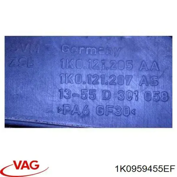 Do koszyka 1K0959455EF VAG Wentylator elektryczny układu chłodzenia, kompletny (silnik+wirnik) lewy