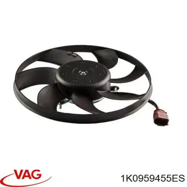 Wentylator elektryczny układu chłodzenia, kompletny (silnik+wirnik) prawy VAG 1K0959455ES cena, od 62,61 USD