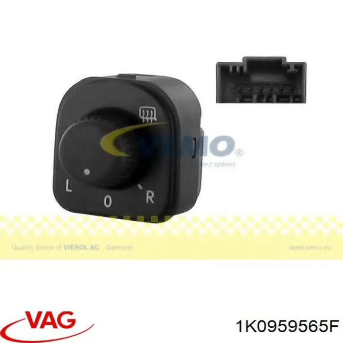 Do koszyka 1K0959565F VAG Sterownik lusterek bocznych, na drzwi